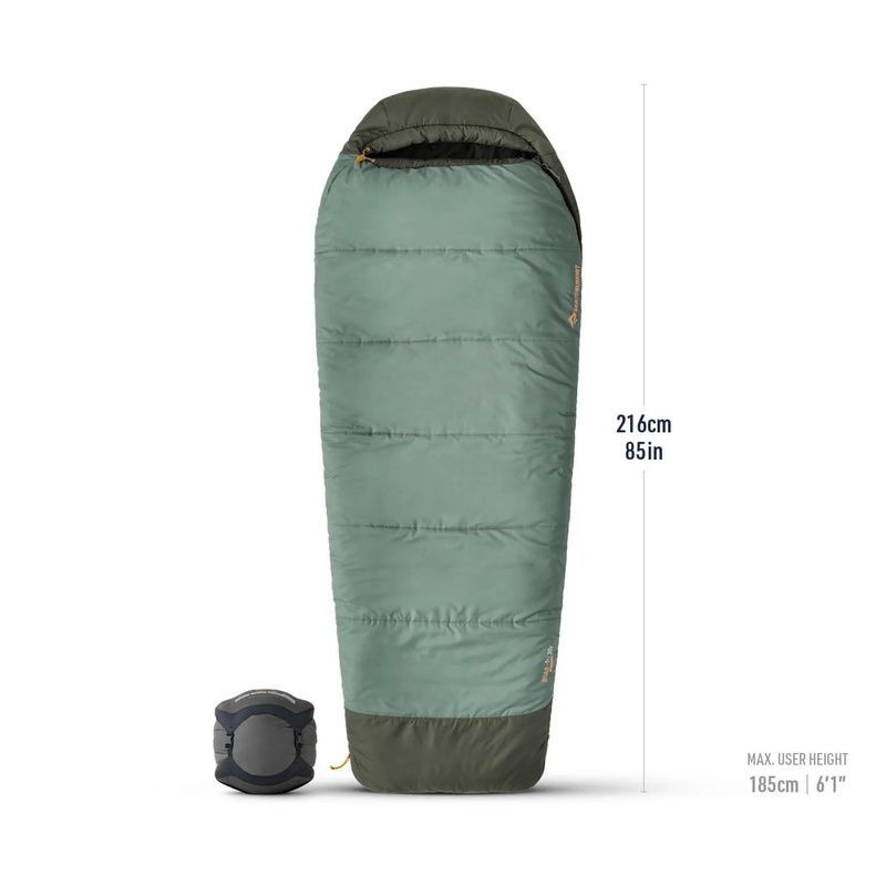 Спальный мешок Sea to Summit Boab -9/-30&deg;C, 185см(Wide) - Left Zip, Laurel Wreath Green (STS ASL043121-442008)