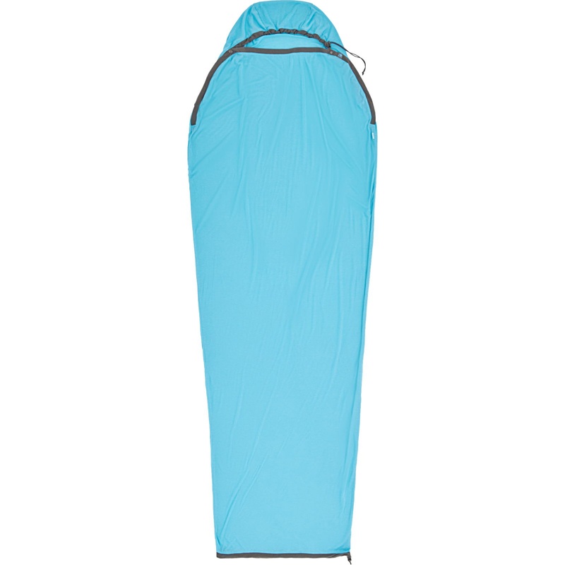 Вкладиш в спальник Sea to Summit Breeze Sleeping Bag Liner, Mummy w/ Drawcord - Standart, Blue Atoll (STS ASL031081-190205)