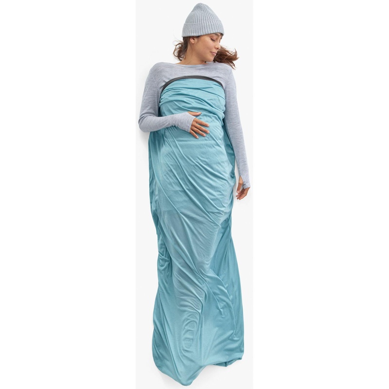 Вкладиш в спальник Sea to Summit Comfort Blend Sleeping Bag Liner, Rectangular, Aqua Sea Blue (STS ASL032071-200202)