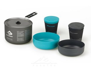 Набір посуду Alpha Cookset 2.1 від Sea To Summit, Pacific Blue/Grey (STS AKI5004-03122103)