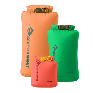 Набір гермочохлів Sea to Summit Lightweight Dry Bag Set, 3 Piece, 3/5/8L, Emberglow/Poison Green/Tangerine (STS 031204)