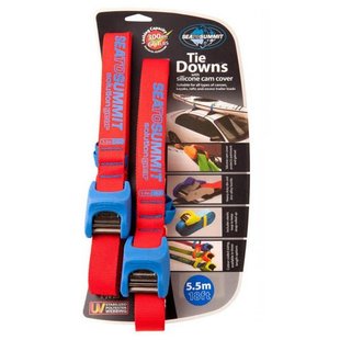 Стяжной ремень Tie Down with Silicone Cover Double Pack Blue, 5.5 м от Sea to Summit (STS SOLTDSCDP55)