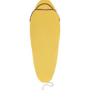 Вкладыш в спальник Sea to Summit Reactor Sleeping Bag Liner, Sulfur Yellow, Standart, Mummy w/ Drawcord, 198 см (STS ASL031061-190906)