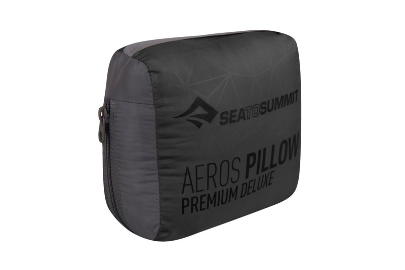 Надувная подушка Sea To Summit Aeros Premium Pillow Deluxe, 14х56х36см, Grey (STS APILPREMDLXGY)