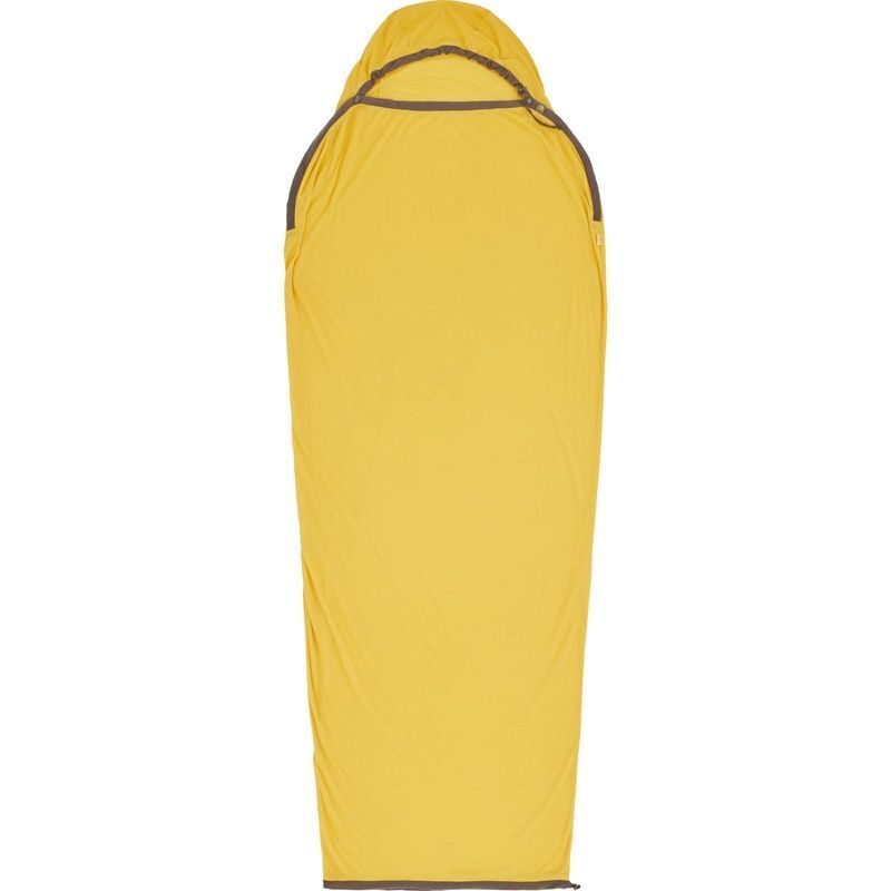 Вкладиш в спальник Sea to Summit Reactor Sleeping Bag Liner, Sulfur Yellow, Standart, Mummy w/ Drawcord, 198 см (STS ASL031061-190906)