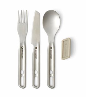 Набір столових приладів (ніж, виделка, ложка) Sea to Summit Detour Stainless Steel Cutlery Set (STS ACK036021-121801)