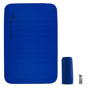 Самонадувний двомісний килимок Sea to Summit Comfort Deluxe Mat, 201х132х10см, Indigo (STS AMSICDD)