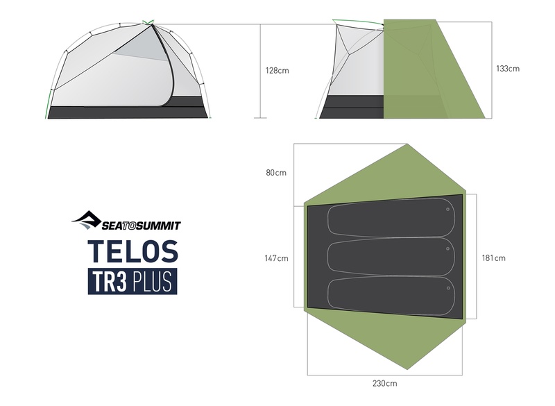 Намет тримісний Sea to Summit Telos TR3 Plus, Fabric Inner, Sil / PeU, Green (STS ATS2040-02180406)