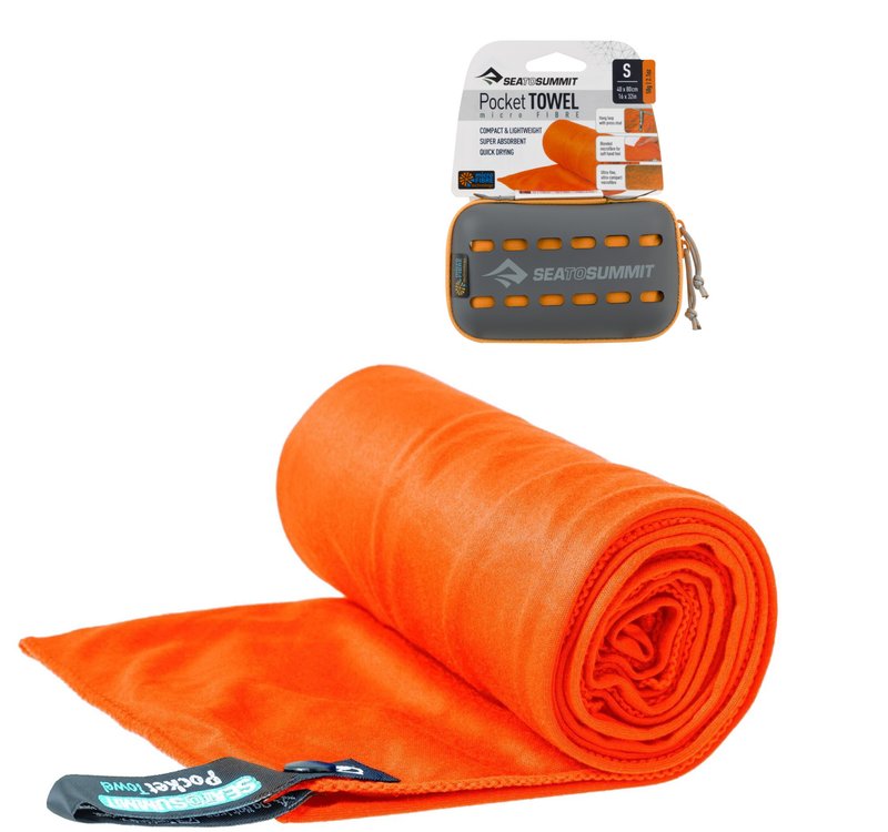 Полотенце из микрофибры Sea To Summit Pocket Towel, S - 40х80см, Orange (STS APOCTSOR)