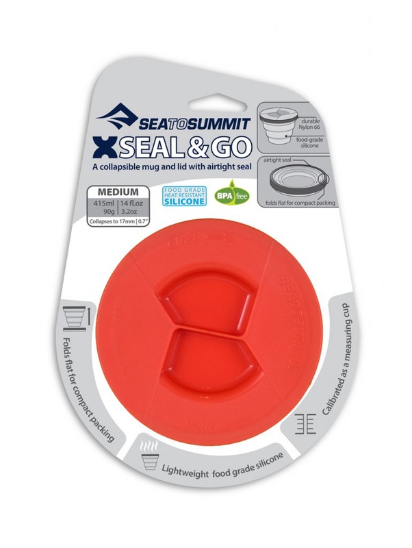 Миска складна з кришкою Sea To Summit X-Seal & Go, Red, 415 мл (STS AXSEALMRD)