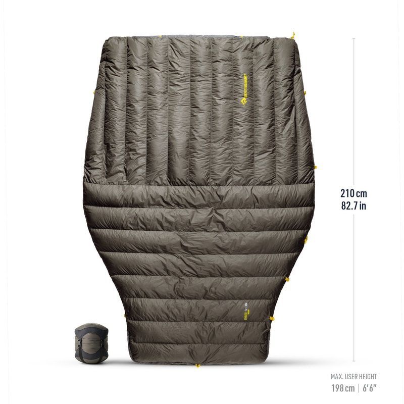 Спальний мішок-квілт Sea to Summit Ember Down Quilt -1C|30F, 198 см, Beluga, Long (STS ASL042012-210104)