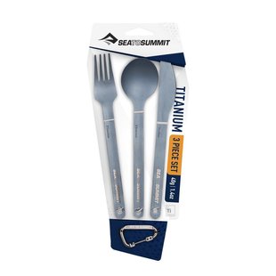 Титановий набір столових приборів Sea To Summit Titanium Cutlery Set 3 Grey (STS ACUTTSET3)