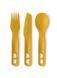 Набір столових приборів Sea to Summit Passage Cutlery Set, 3 Piece, Arrowwood Yellow (STS ACK035021-120905)