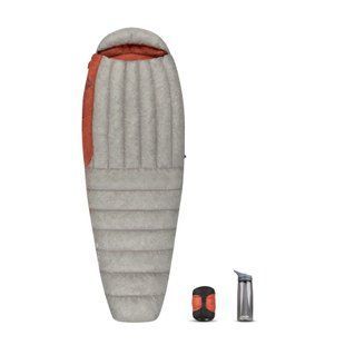 Жіночий спальний мішок Sea To Summit Flame FmI (9/4&deg;C), 183 см - Right Zip, Light Grey/Paprika (STS AFM1-WL)