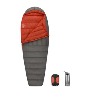 Жіночий спальний мішок Sea To Summit Flame FmII (2/-4°C), 183 см - Right Zip, Dark Grey/Paprika (STS AFM2-WL)