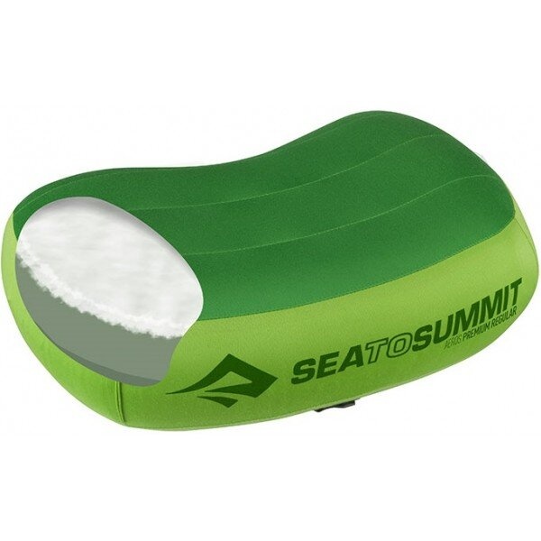 Надувная подушка Sea To Summit Aeros Premium Pillow, 11х34х24см, Lime (STS APILPREMRLI)