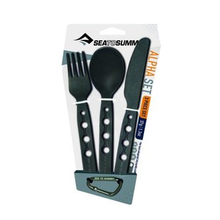 Набір столових приборів Sea To Summit Alpha Cutlery Set Black (STS ACUTASET3)