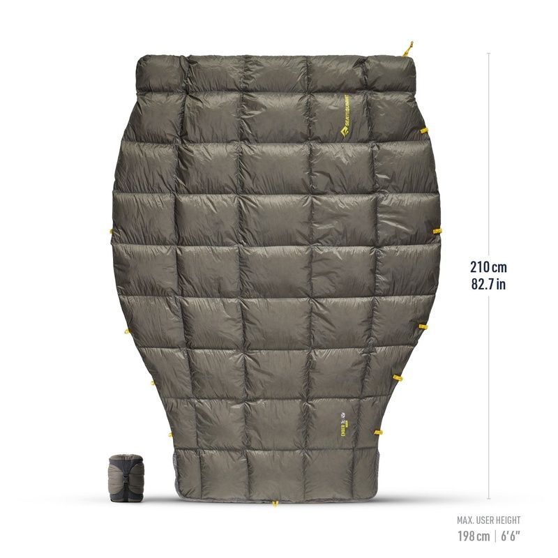 Спальный мешок-квилт Sea to Summit Ember Down Quilt 7C/45F, 198 см, Beluga, Long (STS ASL042012-210102)