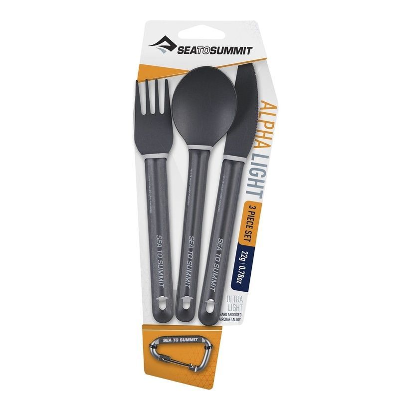 Набір столових приборів Sea To Summit Alpha Light Cutlery Set Grey (STS ACUTALSET3)