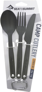 Набор столовых приборов Camp Cutlery Set Charcoal от Sea to Summit (STS ACUTLCH)