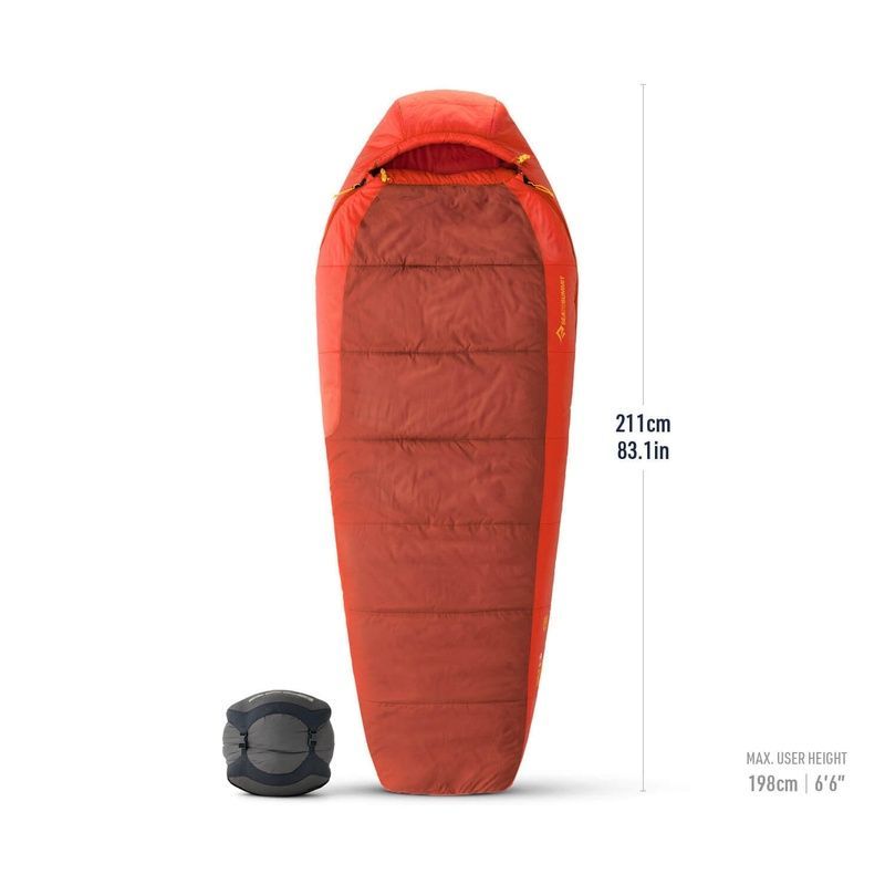 Спальний мішок Sea to Summit Hamelin -1C|30F, 198 см - Left Zip, Long, Picante Red (STS ASL043131-211902)