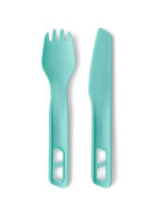 Набір столових приборів Sea to Summit Passage Cutlery Set, 2 Piece, Aqua Sea Blue (STS ACK035021-120203)