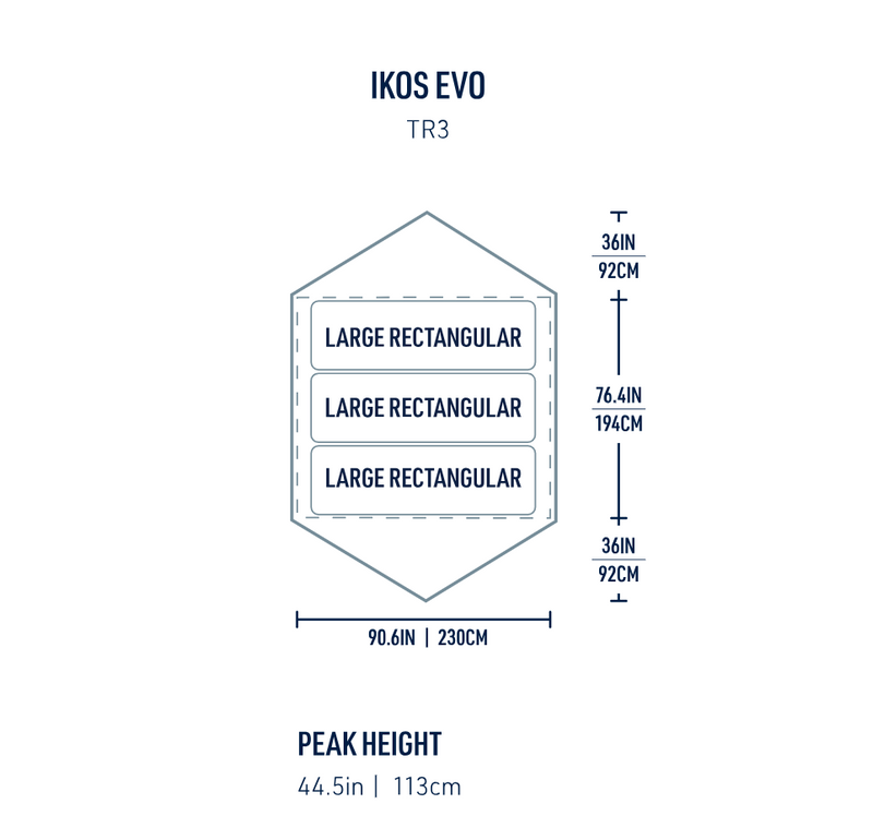 Намет тримісний Sea to Summit Ikos Evo TR3, Laurel Wreath (STS 046102)